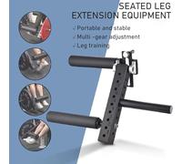 Machine d'extension et de curl des jambes, Équipement d'extension et de curl de force des jambes assis, Machine d'extension et de curl des jambes réglable Fixation de rack de squat,50mmdiameter-18mm