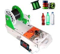 Machine d'extrusion de filament PET recyclé pour imprimantes 3D, machine de bureau pour imprimantes 3D, recycleur de bouteilles en plastique pour les bricoleurs et les petits studios green-orange