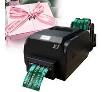 Machine d'impression à ruban satiné à 4 rangées, 200 DPI, imprimante à ruban numérique, imprimante d'étiquettes, machine d'impression pour emballage cadeau, largeur 12-20 mm, prend en charge plus de 5