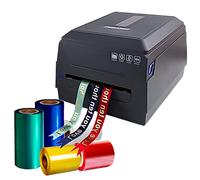 Machine d'impression de ruban avec support de ruban, imprimante numérique à ruban satiné à 3 rangées pour emballage cadeau, imprimante d'étiquettes, machine d'impression d'estampage, prend en charge p
