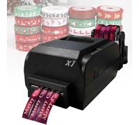 Machine D'impression De Ruban De Satin, Imprimante D'étiquettes, Machine D'impression D'estampage Pour Emballage Cadeau, Imprimante à Ruban Numérique Prenant En Charge Plus De 50 Langues,fourrows