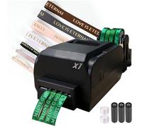 Machine d'impression de ruban de satin, imprimante d'étiquettes thermiques numériques, 200 DPI, 150 mm/s, prend en charge plus de 50 langues, ruban décoratif à faire soi-même, estampage d'aluminium