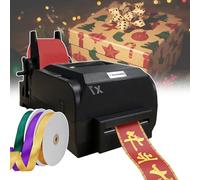 Machine d'impression de ruban de satin Machine à ruban personnaliséAvec trois rouleaux de ruban de 90 m Vitesse d'impression : 150 mm/s Pour mariages/fêtes/anniversaires/divers festivals/décoration de