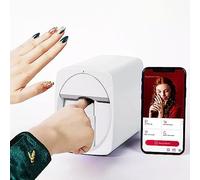 Machine d'impression d'ongles Professionnelle, Machine d'impression d'art d'ongle Mobile Portable, Machine d'impression d'ongles 3D de Peinture Automatique Intelligente pour Salon de manucure, Rose