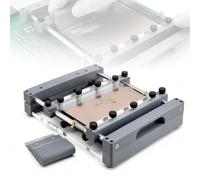 Machine d'impression manuelle d'écran de pâte à souder, grattoir de 80 mm, imprimante de pochoir PCB réglable pour petits lots de production et laboratoires électroniques