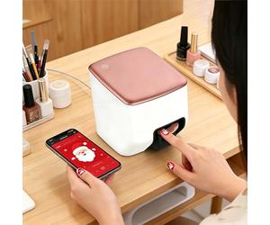Machine d'impression portable de vernis à ongles 3D, contrôlée par application, photos/dessins animés/textes avec galerie de design, impression rapide en 10 secondes