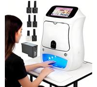 Machine d'imprimante 3D Nail Art, imprimante 3D intelligente pour Nail Art, imprimante numérique de machine de conception d'ongles + plus de 800 photos d'ongles, machine de Nail Art sans fil et automa