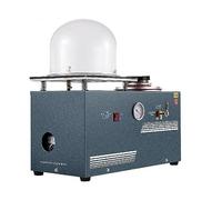 Machine d'investissement de cire perdue machine coulée sous vide bijoux 2L avec la cloche 9x8 pouces appropriée cuivre d'argent d'or Fonctionnement Stable