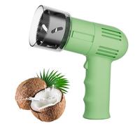 Machine D'ouverture du Manuel D'ouverture de la Noix de Coco Électrique avec Gratte-Ciel en Acier Inoxydable À Poignée en Silicone À Poignée Inoxydable pour la Maison de Cuisine Green