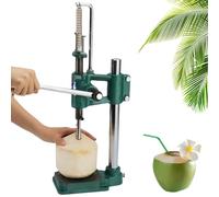 Machine d'ouverture manuelle de trou de noix de coco verticale commerciale avec poignée en acier inoxydable, outil d'ouverture de noix de coco réglable en hauteur pour les magasins de fruits, usage