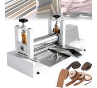 Machine électrique à bande de cuir, outil de roulement de ceinture 28 W avec pression réglable, vitesse de 50 m/min pour pliage de bord en cuir et projets d'artisanat