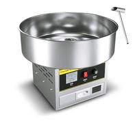Machine électrique à barbe à papa avec cuve en acier inoxydable de 45 cm | Inclut pelle à sucre et tiroir-idéale pour la maison, les fêtes foraines, les anniversaires d'enfants et les réunions famille