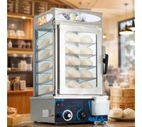 Machine Électrique à Brioches Vapeur 5 Étages Vitrine Chauffante Pro
