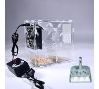 Machine Électrique À Coques Soufflées À Grains, Vanneuse À Grains Électrique avec Deux Bacs Indépendants, Ventilateur À Vitesse Réglable pour Retirer Les Coques du Millet