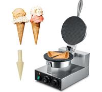 Machine électrique à cornets de glace - Machine commerciale à cornets de gaufres - Machine à rouleaux de printemps - Machine à crème glacée - Préparation de snacks et de desserts