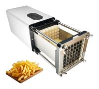 Machine électrique à Couper Les Frites Françaises, Hachoir à Pommes De Terre Robuste Avec Lames De 1/2" Et 3/8", Trancheuse De Légumes Pour Restaurants, Restauration Rapide Et Maison
