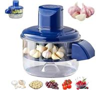 Machine électrique à éplucher le raisin, Machine à éplucher l'ail, Outil automatique à éplucher les petits fruits, Rechargeable Home Kitchen Aid Peeler pour personnes âgées (Blue)