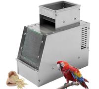 Machine électrique à grain Winnower - Vitesse réglable - En acier inoxydable - Souffleur de graines et séparateur de céréales pour l'alimentation des oiseaux