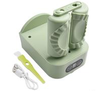 Machine électrique à raviolis et raviolis avec modes automatique et manuel, outil de cuisine rechargeable de 1000 mAh pour emballer et sceller les raviolis (vert)