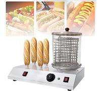 Machine électrique à rouleau Hot Dog avec couvercle en verre amovible pour saucisses de petit déjeuner