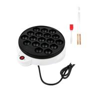 Machine Électrique À Takoyaki Maruko Avec Plaque De Cuisson 18 Trous, Outil Professionnel For La Préparation Du Petit-déjeuner Une Expérience Culinaire Simple Fluide(White)