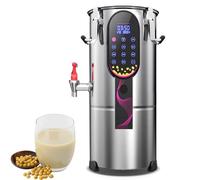 Machine électrique commerciale à lait de soja et de noix avec nettoyage automatique, maintien au chaud 24 heures, filtre amovible et raffineur de minuterie pour cuisine et restaurant