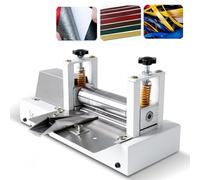 Machine électrique de bande de cuir pour pliage des bords, pression réglable, vitesse de 50 m/min, convient pour une épaisseur de cuir ≤ 1 mm, idéale pour les projets d'artisanat et de bricolage