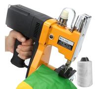 Machine électrique de fermeture de sac pour sacs en papier tissé et kraft | Machine électrique portable de fermeture de sac - Rapide 2 secondes par sac, idéale pour emballer des sacs en toile de jute