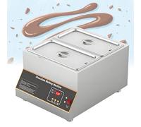 Machine électrique de fusion d'or et de chocolat, tempéreuse professionnelle, grille 1/2/4, en acier inoxydable, thermostat 0-85 °C, 2 cylindres