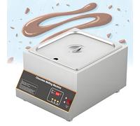 Machine électrique de fusion d'or et de chocolat, tempéreuse professionnelle, grille 1/2/4 en option, cuve de fusion en acier inoxydable, thermostat 0-85 °C, 1 cylindre