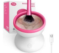 Machine électrique de nettoyage de pinceaux de maquillage - Alimentée par USB, nettoyeur automatique de pinceaux de maquillage pour un nettoyage rapide et profond - Appareil de nettoyage portable avec