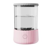 Machine électrique de nettoyage de pinceaux de maquillage, rotateur USB portable bleu, rondelle de brosse cosmétique électronique avec tampon en caoutchouc, nettoyage automatique en profondeur pour