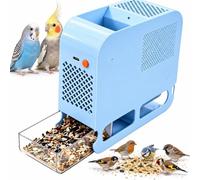 Machine Électrique de Nettoyage des Graines et Séparateur for Perroquets | Avec Ventilateur Réglable à 5 Vitesses for un Criblage Efficace du Riz du des Haricots et Semences(Blue)
