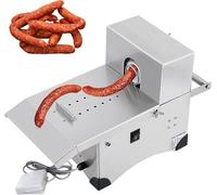 Machine électrique de nouage de saucisses,machine de cerclage de reliure de saucisses en acier inoxydable, machine commerciale de liaison,220V,Poussoir à saucisses,2 modes,Longueur réglable