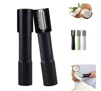 Machine Électrique De Râpe Noix Coco, Broyeur Portatif D'éplucheur Grattoir Avec La Lame Rotative Anti-éclaboussures En Acier Inoxydable(Black)