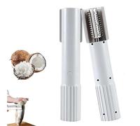 Machine Électrique De Râpe Noix Coco, Broyeur Portatif D'éplucheur Grattoir, Outil Détartreur Poisson, Rouleau Manuel(White)