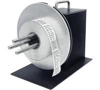 Machine électrique de rembobinage d'étiquettes avec tige de papier, vitesse de 0 à 8 pouces/seconde, diamètre de rembobinage de 185 mm, enrouleur d'étiquettes efficace pour l'emballage et l'expédition