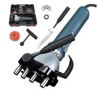 Machine électrique de sertissage de bords de conduits d'air, coffret de sertissage portatif avec valise, 4-10 m/min, 1400 W, pour conduits ronds, carrés, droits, courbes(0.4-1mm)