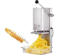 Machine Électrique de Torsion de Pommes de Terre, Coupe-frites en Spirale Commerciale pour Frites Frisées, Fabricant de Pommes de Terre À Vortex Automatique pour Étal, Restaurant, Snack-shop