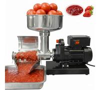 Machine éLectrique En Acier Inoxydable pour PréParation Confitures, Passoire Et Presse-Sauce Professionnelle avec Bac RéGlable, Fonctionnement Silencieux, pour Usage Domestique,A