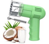Machine électrique Ouvre-noix De Coco Outil De Perforation Automatique Pour Noix De Coco Avec Racleur Ouvre-coque En Acier Inoxydable à Un Bouton Pour Noix De Coco Jeunes Et Matures Sans Fil green
