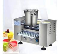 Machine électrique pour crêpes avec thermorégulation 150-200 ℃, crêpière professionnelle automatique, épaisseur réglable 0,4-1,2 mm, production 200-300 crêpes/h pour affaires commerciales 15 cm