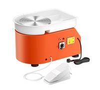 Machine Électrique Sans Brosse De Roue De Poterie De 350W 25cm For L'outil De Mise En Forme En Céique De Roue De Poterie Électrique D'étudiant Amateur Avec La Pédale(Rot)