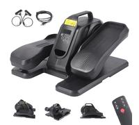 Machine Elliptique Bureau Silencieuse - Vélo d'exercice Pied Magnétique avec Télécommande, Appareil d'Entraînement Portable pour Jambes à Domicile & Bureau, pour Adultes