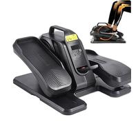 Machine elliptique sous bureau avec télécommande, vitesses réglables, modes automatique et manuel, pédale d'exercice silencieuse pour la maison et le bureau