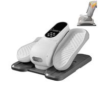 Machine elliptique sous le bureau - Exerciseur de jambes avec télécommande, niveaux de vitesse réglables, rotation avant et arrière, tapis de pied antidérapant pour renforcer les jambes