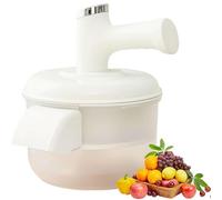 Machine éplucheuse de fruits électrique, outil multifonction pour enlever la peau de l'ail et des tomates pour petits fruits et baies, sans fil et portable pour le camping et les voyages White