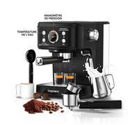 Machine expresso 2 en 1 Empstorm 20 bars - Mousseur lait - Compatible capsules Nespresso - Maison/bureau