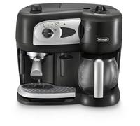 Machine Expresso combiné pompe - DELONGHI - BCO261B.1 - 15 bars - Dosettes et Café moulu - Noir et blanc