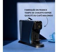 Malongo Machine à café à dose EOH Bleu nuit nacre